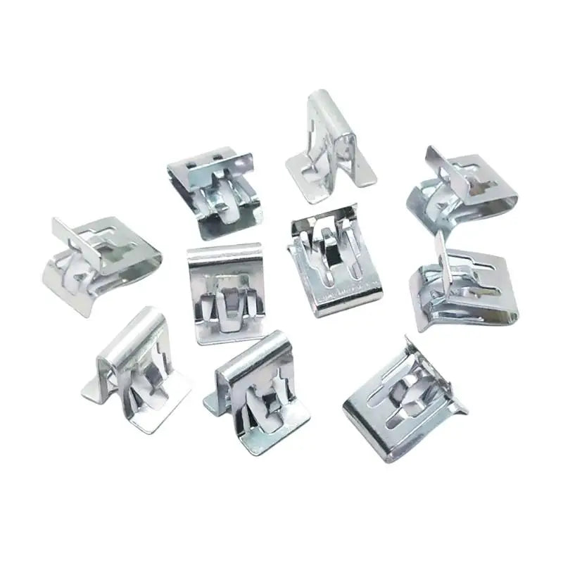 10-Pack Metal Fastener Clips | Door Sill & Dashboard Panel Car Panel Clips QXL