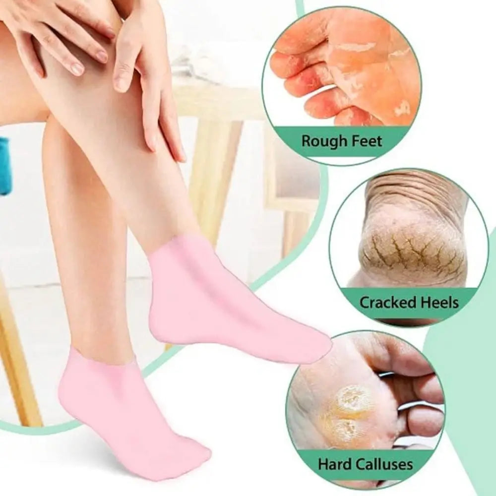 Silicone Moisturizing Foot Socks | Anti-Crack Dry Skin Care Moisturizing Foot Socks QXL