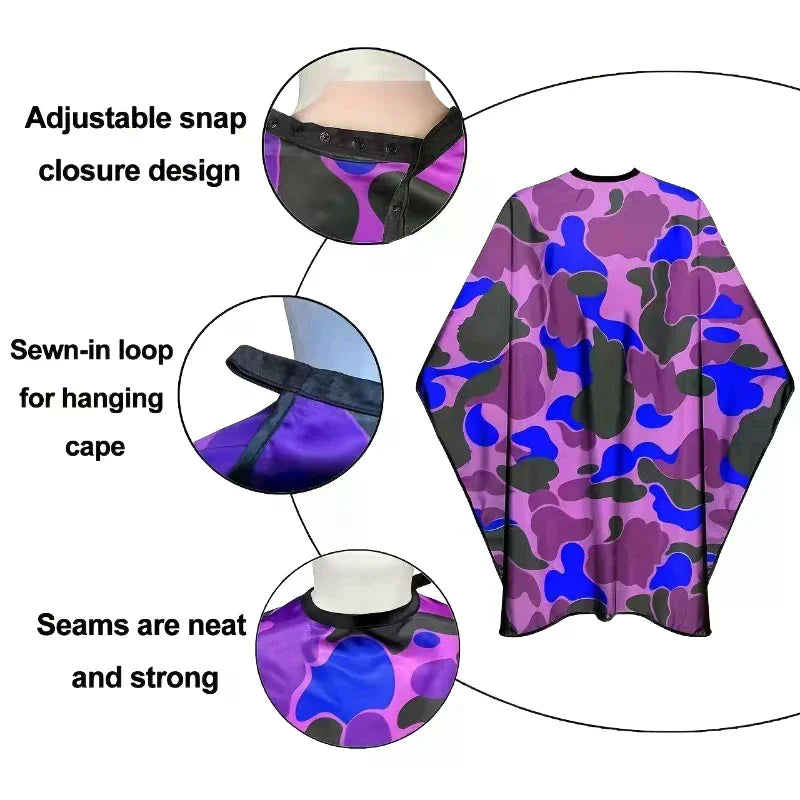 Camouflage Barber Cape | Waterproof Anti-Static Haircut Apron Barber Cape QXL
