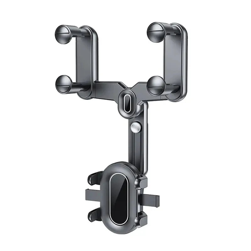 360° Rotating Car Phone Holder – Rearview Mirror Mount Car Phone Mount QXL black