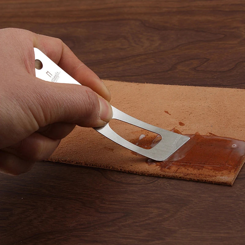 Stainless Steel Leather Glue Spreader Tool | DIY Leathercraft Leather Craft Tool QXL Silver