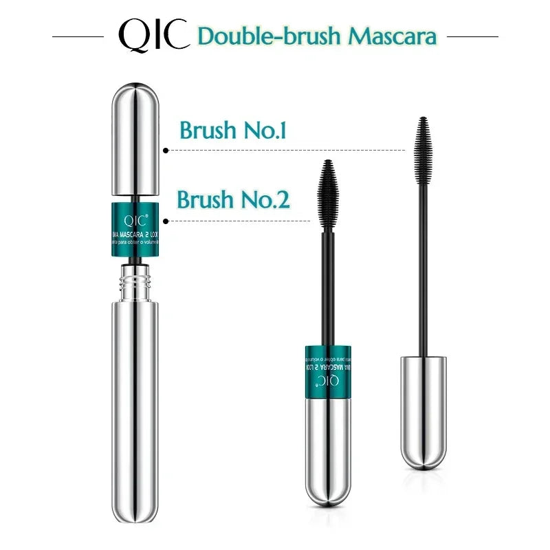 QIC 4D Mascara 2-in-1 Waterproof | Volume & Length Waterproof Mascara QXL