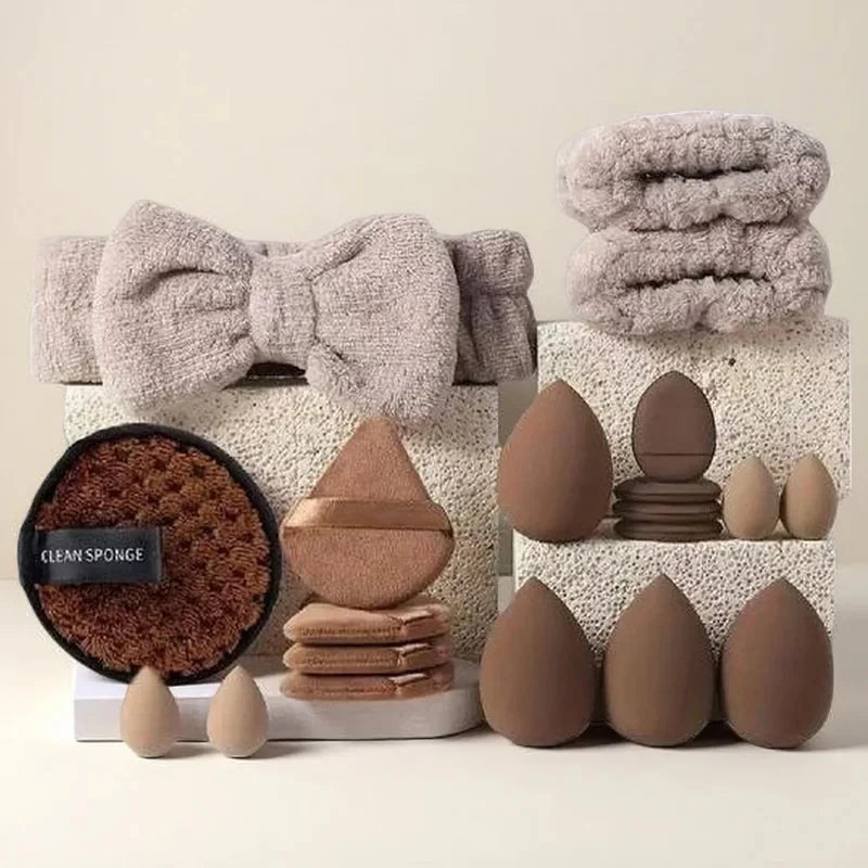 20-Pc Makeup Sponge Kit | Blender, Triangle Puff & Mini Sponges Makeup Sponge Set QXL