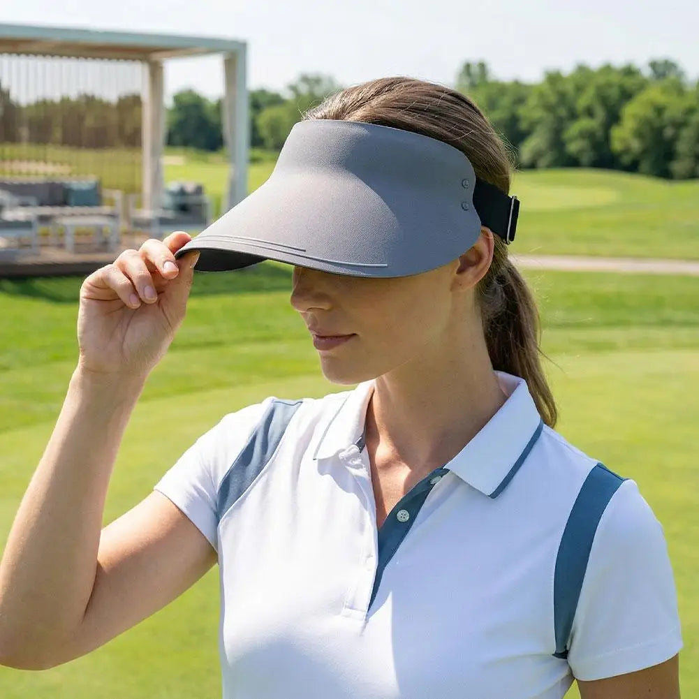 UPF 50+ Wide Brim Sun Visor Hat | Foldable & Reversible Sun Visor Hat QXL