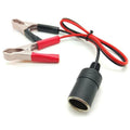 12V Cigarette Lighter Socket Adapter with Alligator Clips Car Battery Adapter QXL A-1 pcs