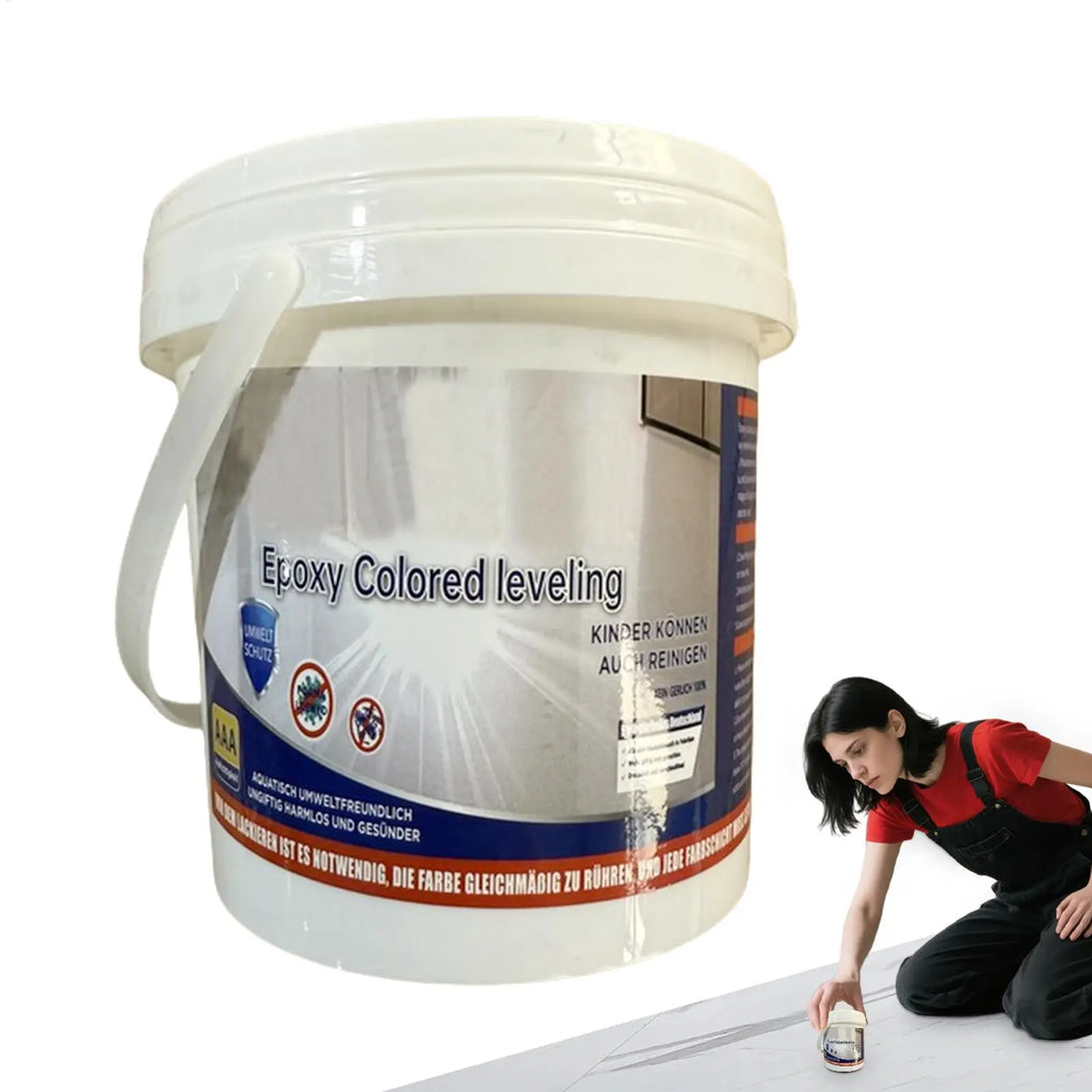 Marble Effect Epoxy Floor Coating | High-Gloss Waterproof Paint Epoxy Floor Coating QXL