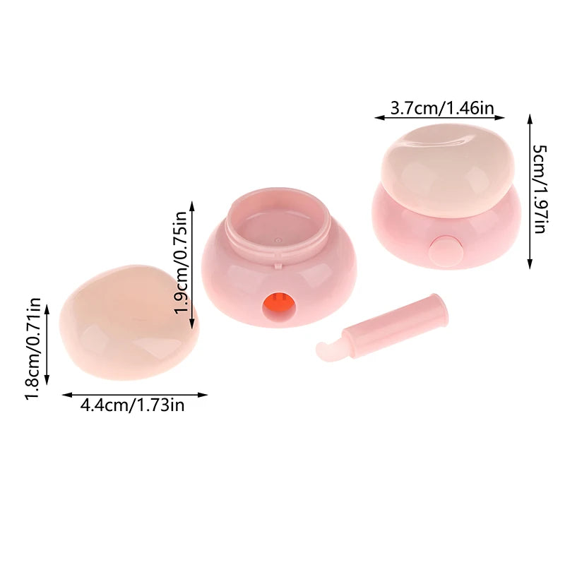 3.5g Mini Refillable Cosmetic Jar with Silicone Spoon Refillable Cosmetic Jar QXL 1PCS