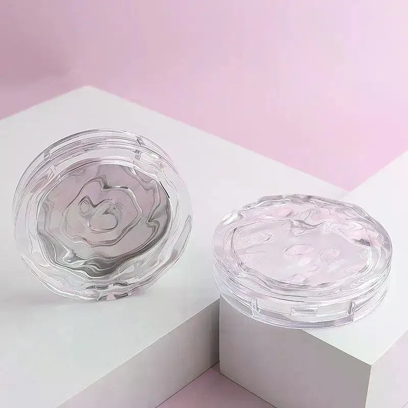 Empty Transparent Wavy Makeup Palette Box | DIY Cosmetic Case Makeup Palette Box QXL