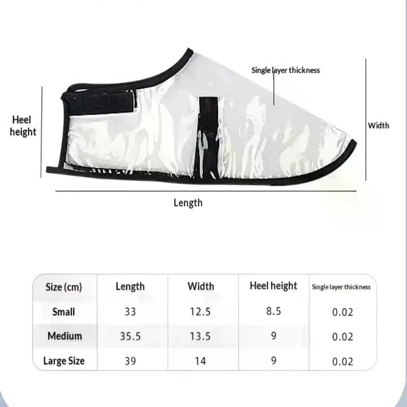 Transparent Barber Shoe Covers – Hair Catcher PVC 1 Pair Barber Shoe Covers QXL