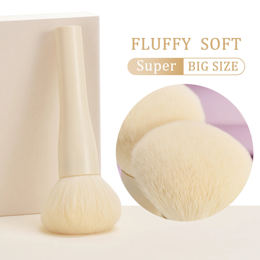 Large Fluffy Powder & Blush Brush | Professional Makeup Tool Powder Blush Brush QXL
