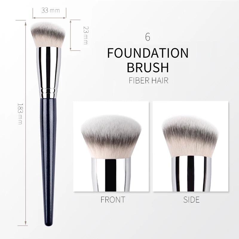 Angled Foundation Brush – Soft Synthetic Concealer & Contour Makeup Foundation Brush QXL 006