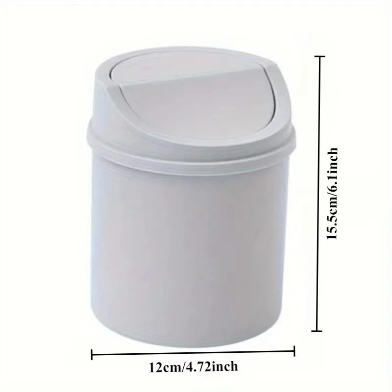 Mini Trash Can with Rolling Lid – Desk, Bedroom & Dorm Mini Trash Can QXL