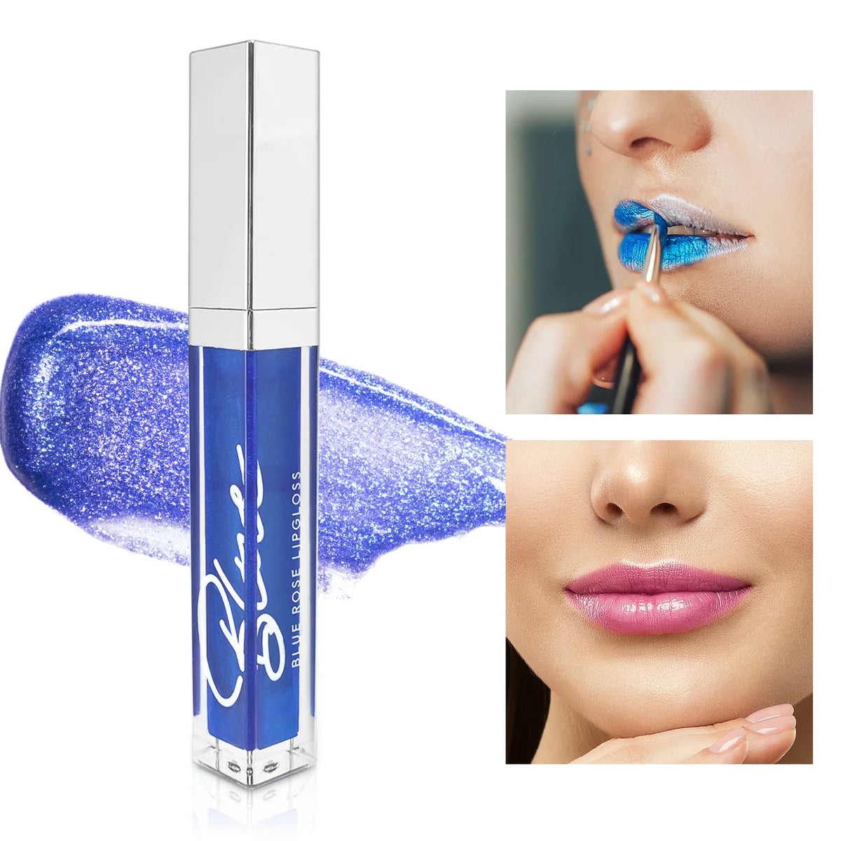 Blue Rose Color-Changing Lip Gloss | Moisturizing & Long-Lasting Color-Changing Lip Gloss QXL