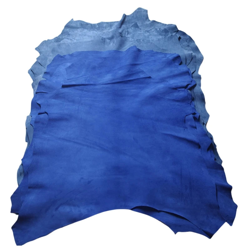 Haze Blue Sheepskin Leather Fabric 0.6/0.8mm | DIY Craft Leather Craft Fabric QXL