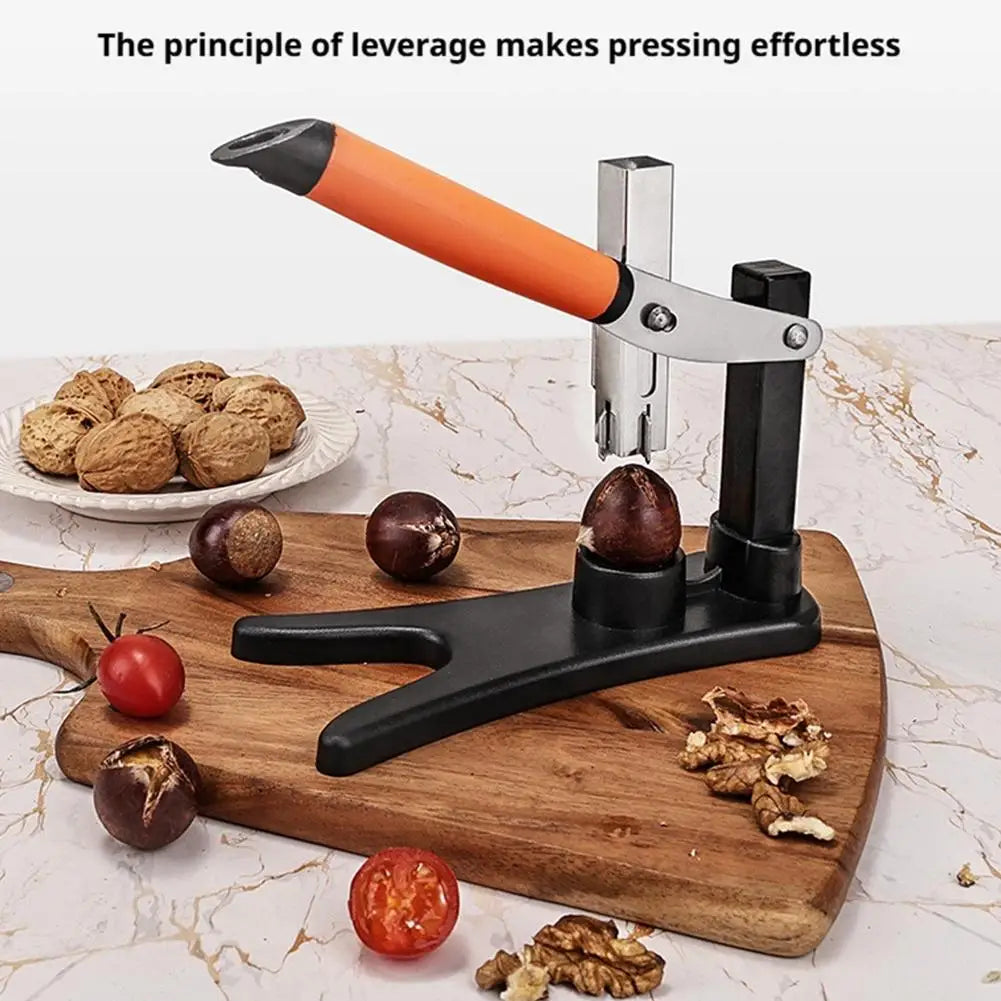 Chestnut Cutter & Nutcracker | Non-Slip Handle Nut Sheller Nut Cracker Tool QXL