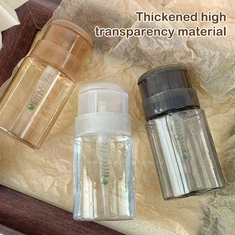 Refillable Press Pump Dispenser Bottle for Nail Polish Remover Pump Dispenser Bottle QXL