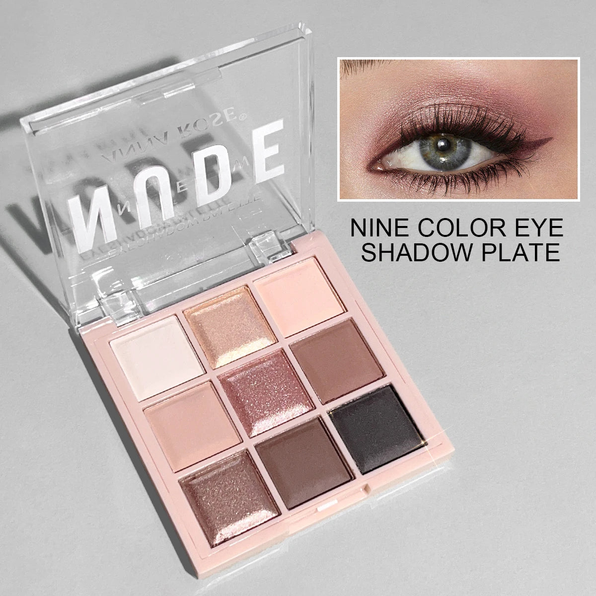 9-Color Eyeshadow Palette | Glitter, Shimmer & Matte Shades Eyeshadow Palette QXL