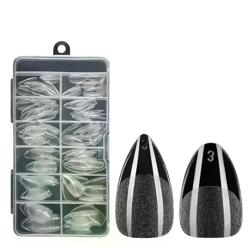 120-Pc Short Soft Gel Nail Tips – ABS Resin Artificial Caps Soft Gel Nail Tips QXL