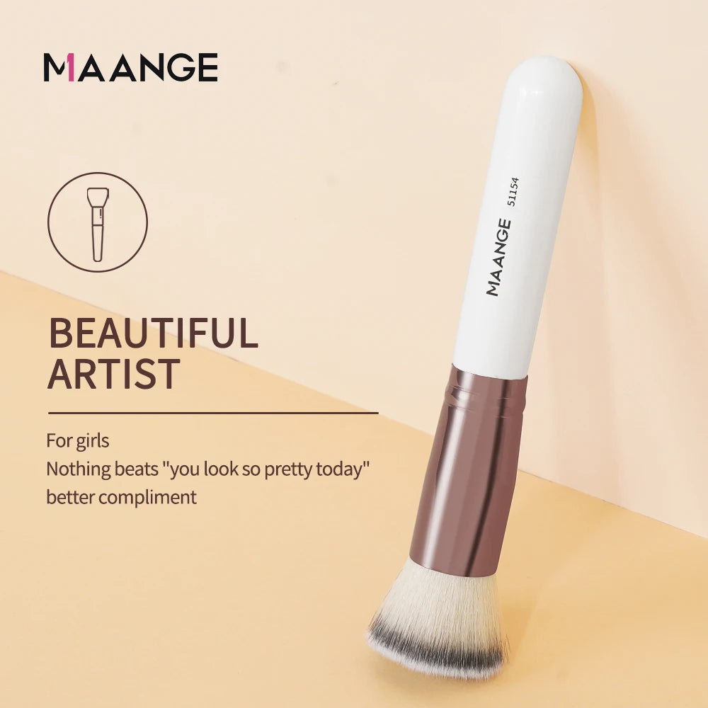 MAANGE Soft Foundation Contour Makeup Brush | Synthetic Bristles Makeup Brush QXL