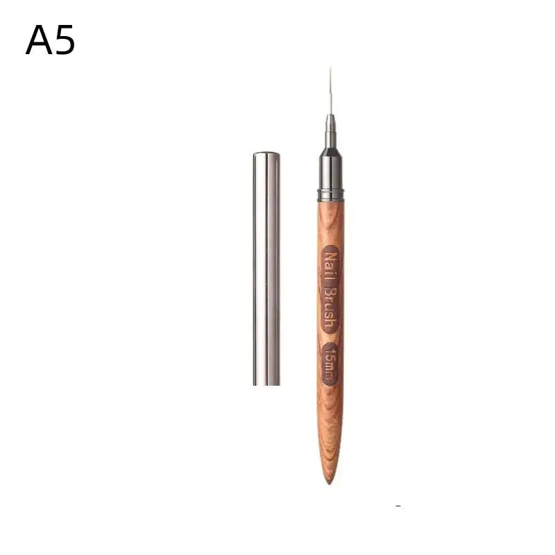 Wood Handle Nail Art Liner Brush Set – UV Gel & Polish Nail Art Liner Brush QXL 1pcs A5