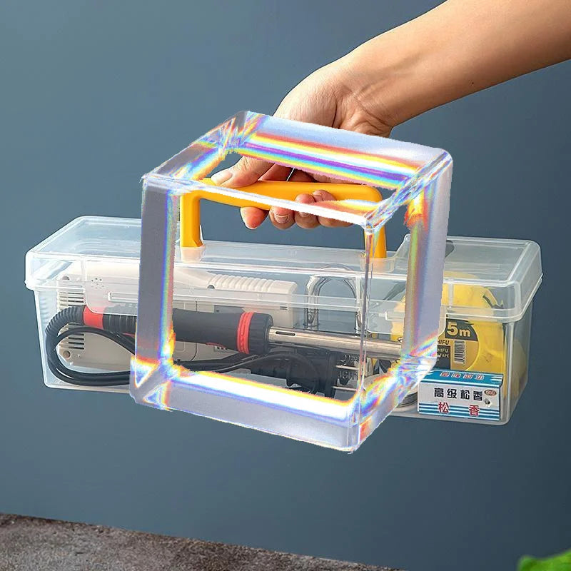 7-Piece Clear Multi-Compartment Tool Storage Organizer Set Tool Storage Organizer QXL