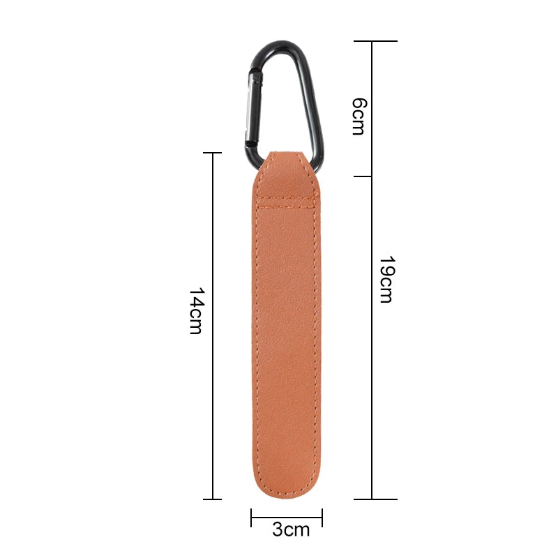 PU Leather Stroller Hook 360° Rotatable Pram Bag Hanger Stroller Bag Hook QXL