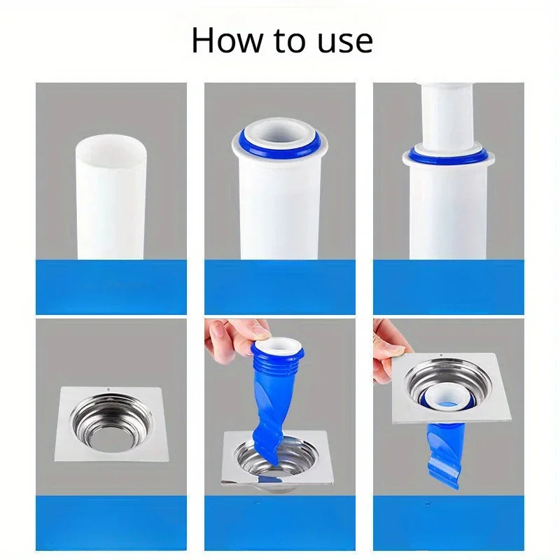 Silicone Floor Drain Trap & Backflow Preventer | Anti-Clog Drain Trap Filter QXL