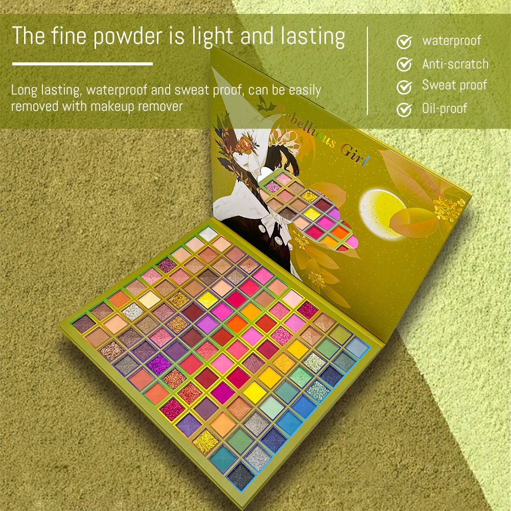 VERONNI 99-Color Eyeshadow Palette | Matte Shimmer Glitter Eyeshadow Palette QXL