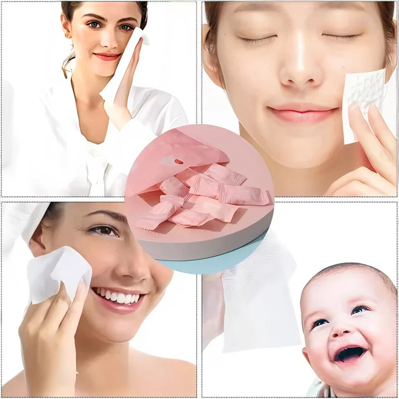 Compressed Disposable Face Towels – 100% Cotton | 50 & 250 Pack Disposable Face Towels QXL
