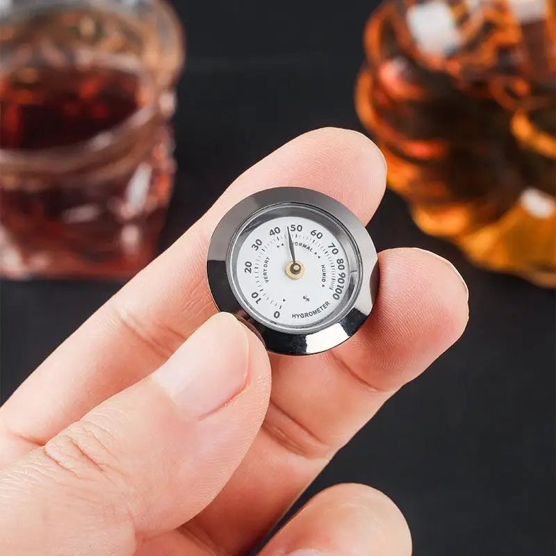 28mm Cigar Humidor Hygrometer – Analog Humidity Gauge Humidor Hygrometer QXL