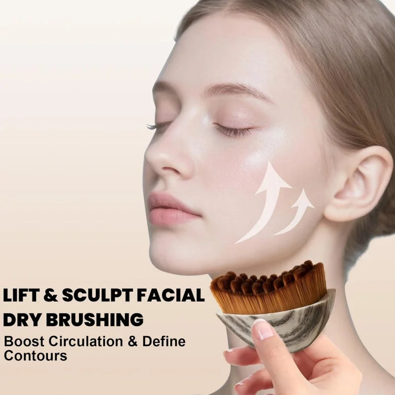 Sculpting Lymphatic Face Brush | Anti-Puffiness Skin Lifter Facial Sculpting Brush QXL