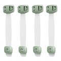3-Pack Baby Proof Cabinet & Drawer Safety Locks | Child Lock Child Safety Lock QXL B13 Green 4Pcs