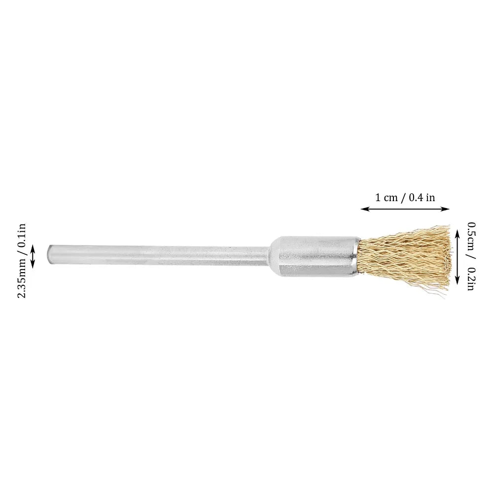 5-Pack Brass Wire Nail Drill Bit Cleaning Brushes | Mini Nail Drill Cleaner QXL
