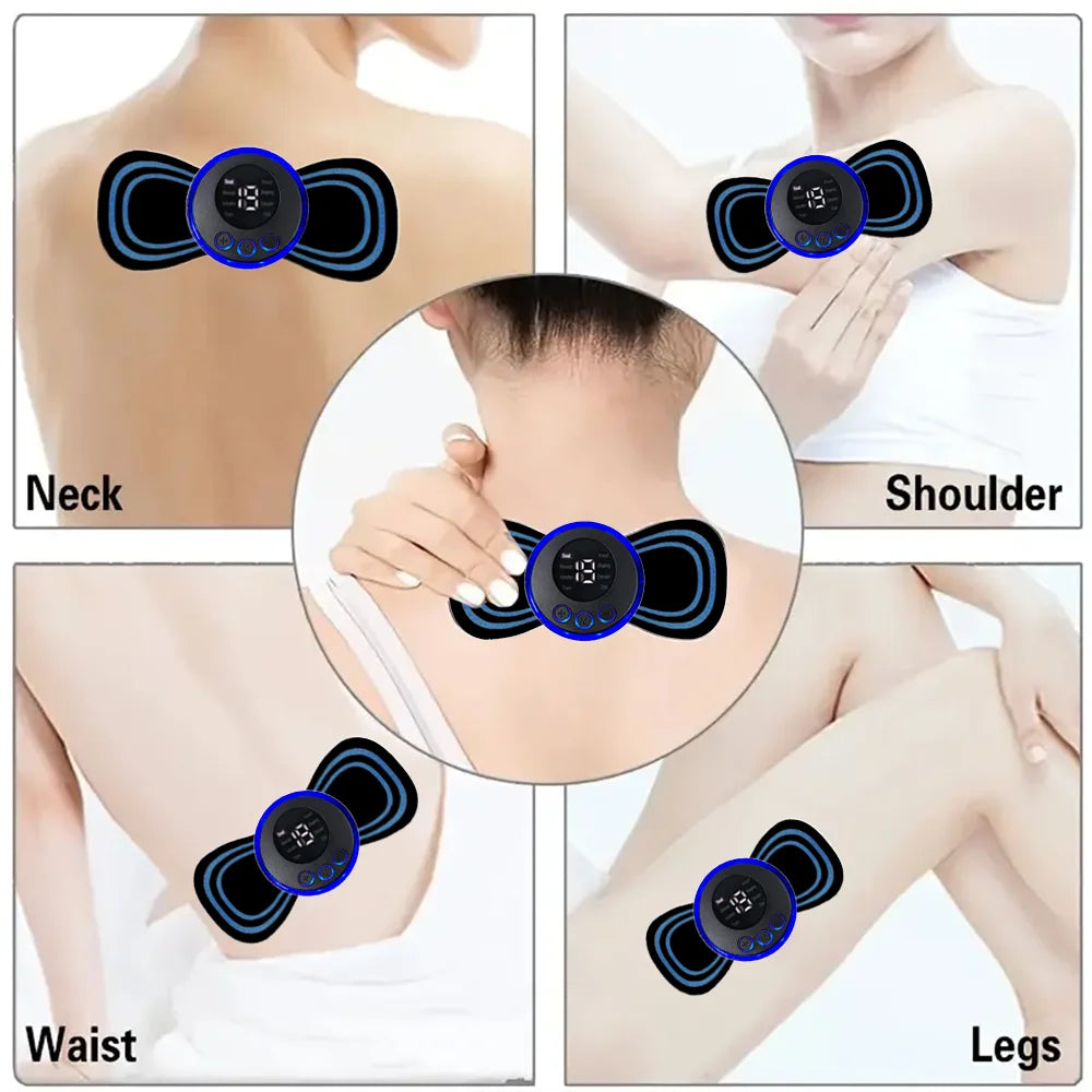 Rechargeable Remote Control Neck & Shoulder Massager Patch Electric Neck Massager QXL