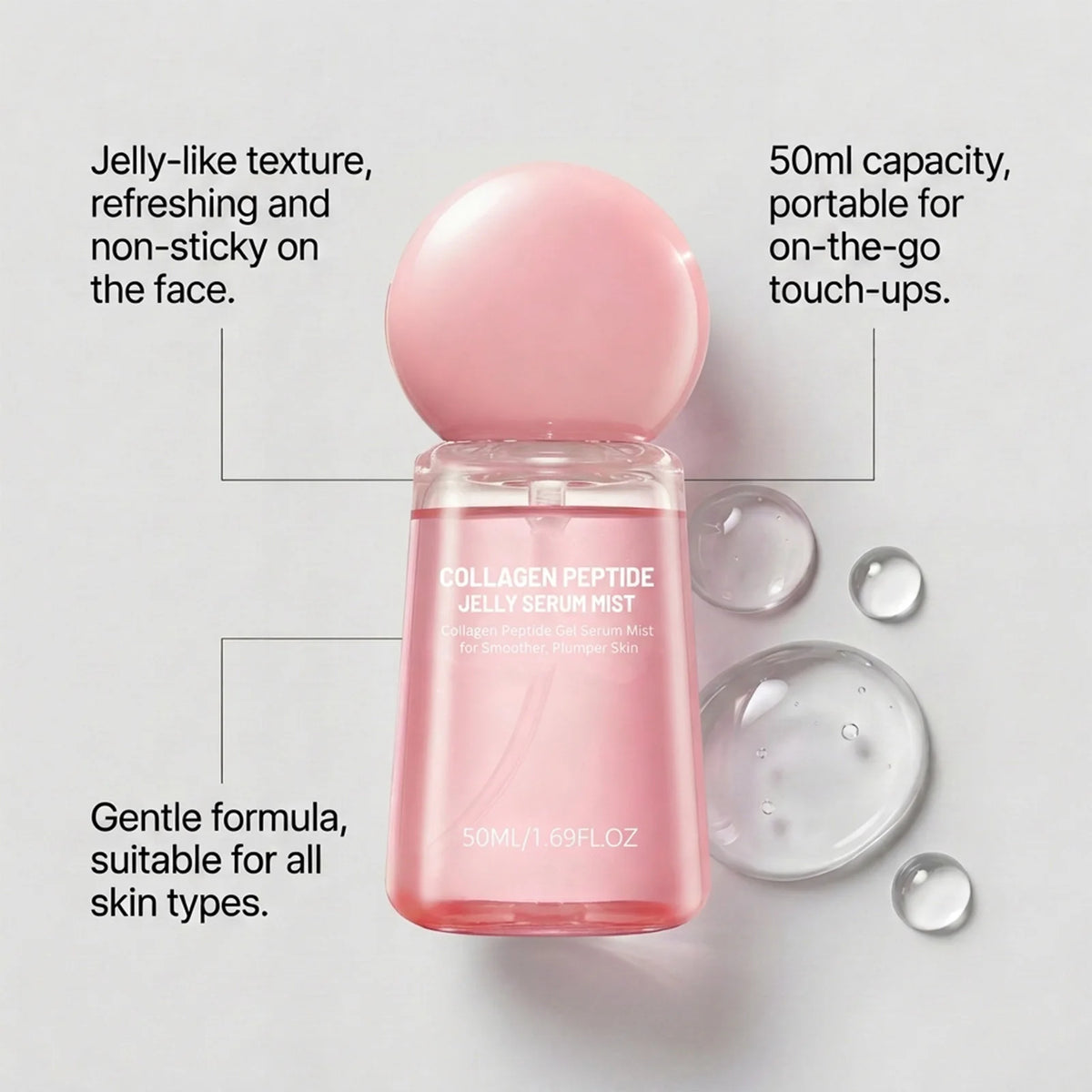 Collagen Peptide Brightening Face Mist | Hydrating Makeup Primer Hydrating Face Mist QXL
