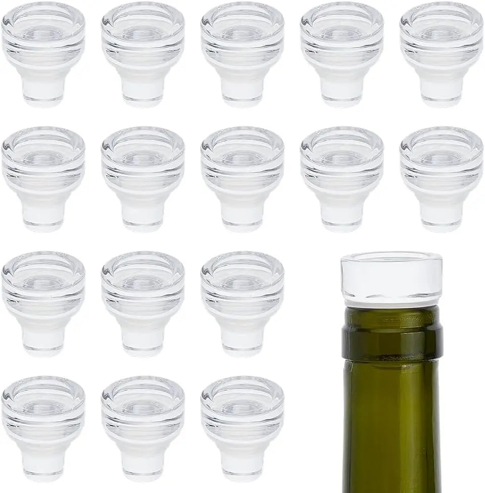 16-Pack Reusable Glass Wine Bottle Stoppers | T-Shape Corks Wine Bottle Stopper QXL AECH04-16244
