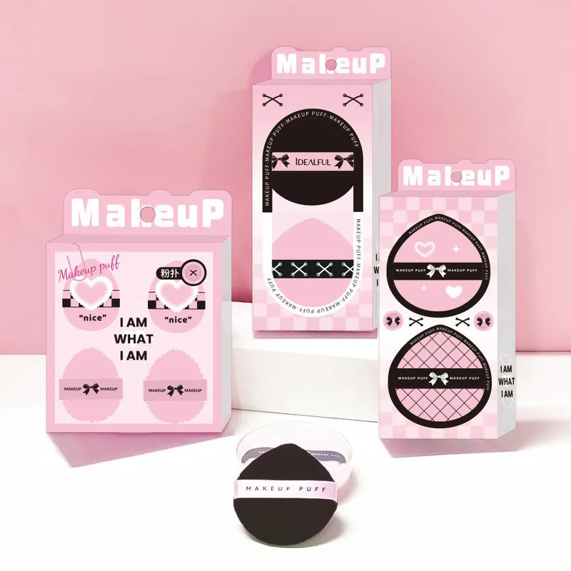 Soft Setting Powder Puff Sponge | Wet & Dry 2-Pack Makeup Powder Puff QXL