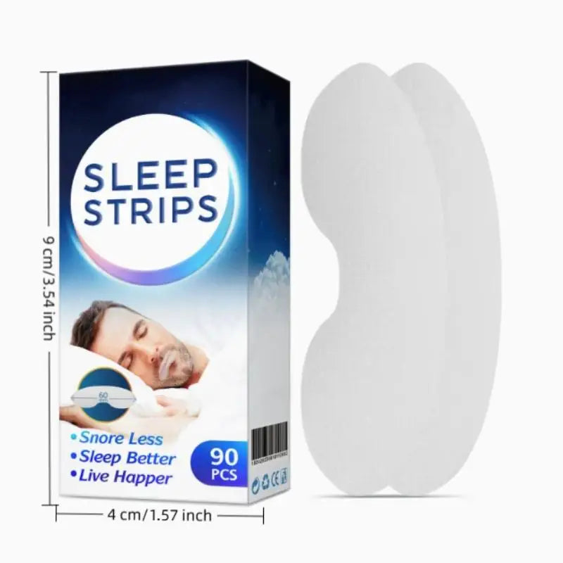 90-Pack Breathable Mouth Tape Sleep Strips | Nose Breathing Sleep Mouth Tape QXL