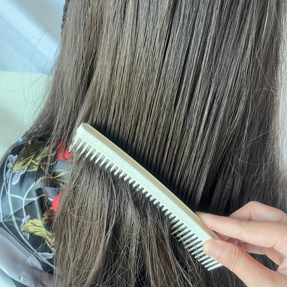 Double-Layer Fine-Tooth Detangling Comb | Handleless ABS Plastic Hair Detangling Comb QXL