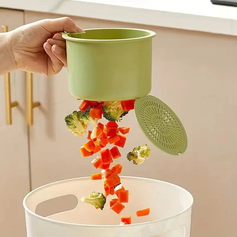 Hanging Sink Drain Basket – Food Filter & Fruit Wash Basket Sink Drain Basket QXL