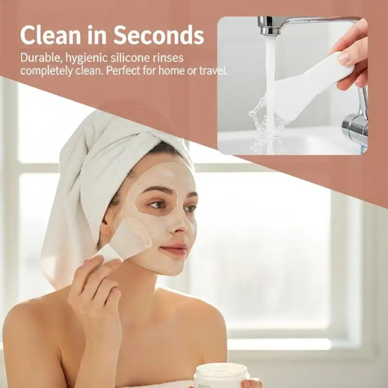Silicone Facial Mask Brush | Mud & Cream Applicator Tool Mask Applicator Brush QXL
