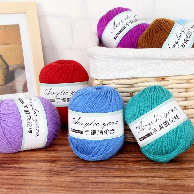 4-Strand Acrylic Knitting Yarn | DIY Crochet for Beginners Acrylic Knitting Yarn QXL