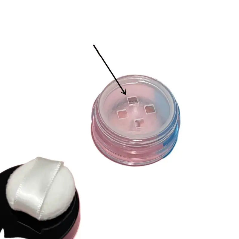 3g Refillable Loose Powder Jar with Sifter & Makeup Puff Loose Powder Jar QXL
