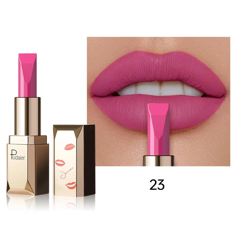 Luxury Matte Velvet Lipstick | Waterproof Long-Lasting Color Matte Velvet Lipstick QXL 23