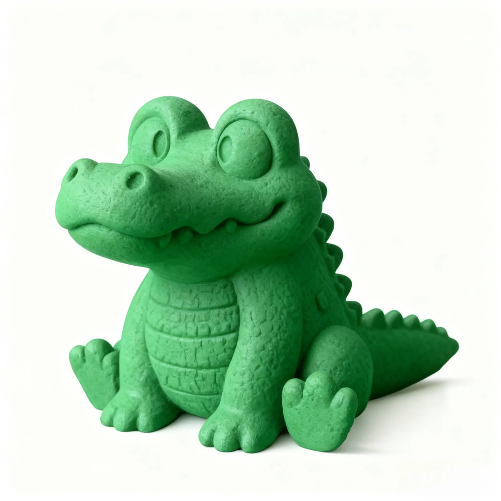 3D Printed Alligator Figurine | Reptile Desk & Home Décor Decorative Figurine QXL