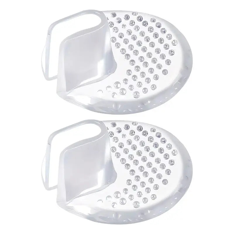 2-Pack Silicone Half Pads for Flip-Flops | Non-Slip Toe Protectors Sandal Toe Pads QXL