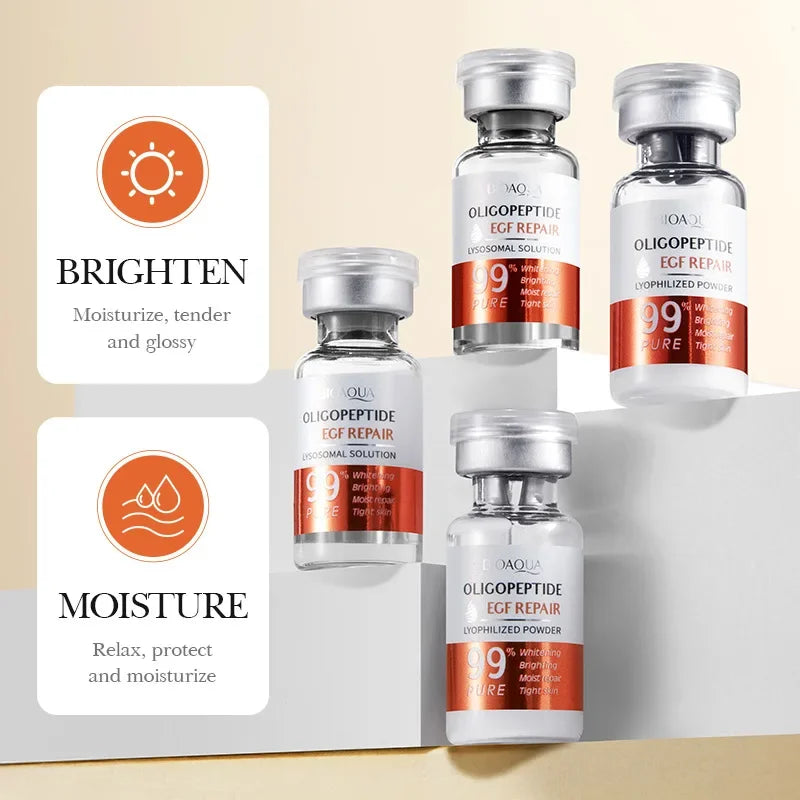 BIOAOUA Oligopeptide Freeze-Dried Powder & Hyaluronic Acid Set Face Serum Set QXL