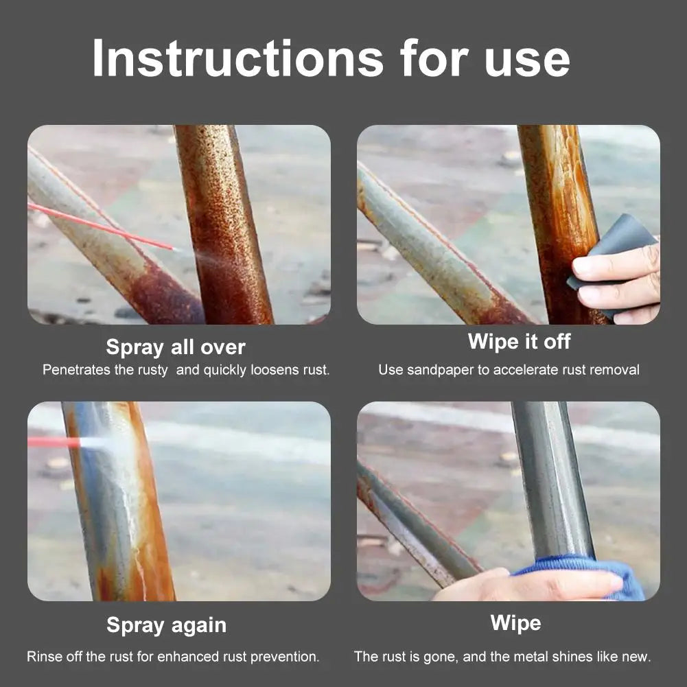 Anti-Rust Lubricant Spray 100ml | Rust Remover & Protector Rust Remover Spray QXL