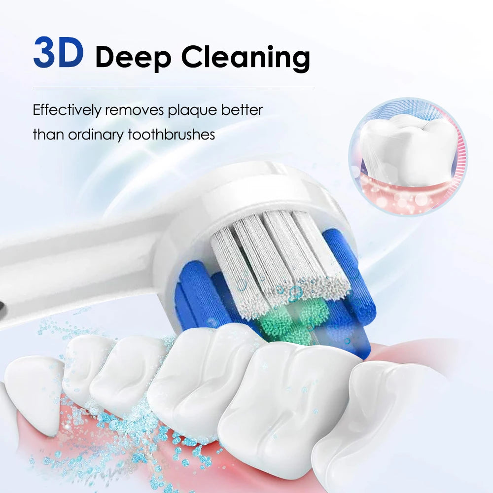 Smart Rotating Electric Toothbrush | 5 Modes, 4 Heads & Timer Electric Toothbrush QXL