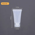 Refillable Travel Squeeze Tube Bottle 20–100ml Cosmetic Travel Cosmetic Bottle QXL 15ml Transparent